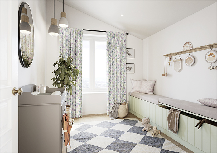 Palm Beach Faux Silk, Fantasy - Made to Measure Curtain - Image 7